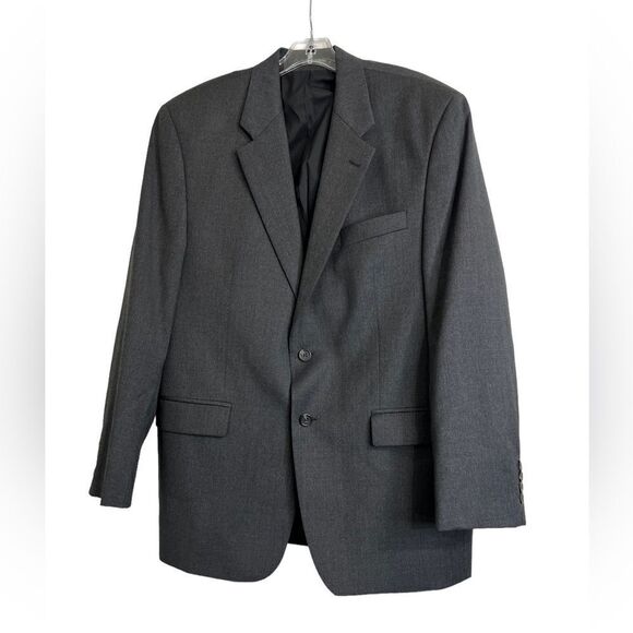 Lauren Ralph Lauren mens suit jacket 42R gray Union-Made Teamsters L-1998 office - Picture 2 of 7